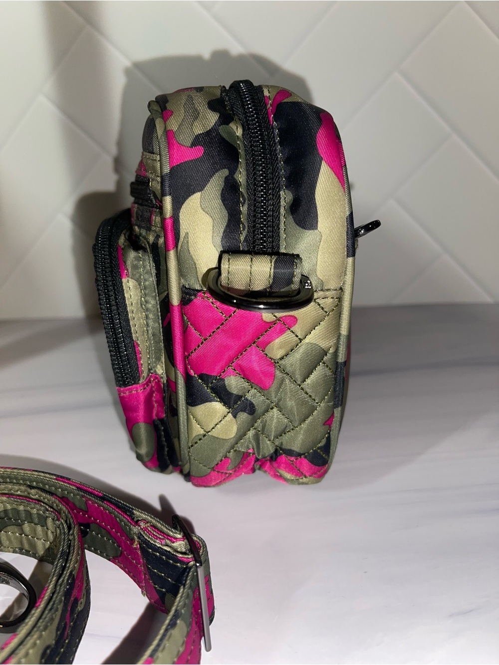 Lug Carousel Pink Camo convertible crossbody - great condition. - Picture 3 of 12
